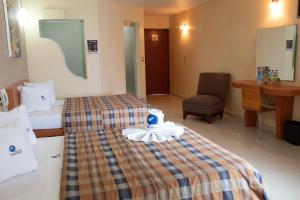 Auto Hotel Mediterráneo客房内的一张或多张床位