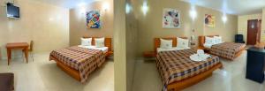Auto Hotel Mediterráneo客房内的一张或多张床位
