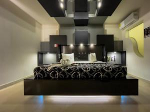 Auto Hotel Mediterráneo客房内的一张或多张床位