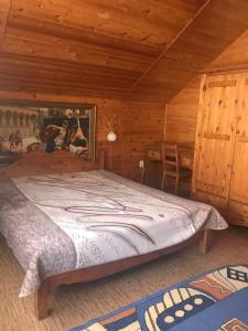 
Кровать или кровати в номере Гостевой дом «Горная Лаванда»
