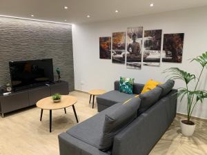 TV a/nebo společenská místnost v ubytování Cherry House