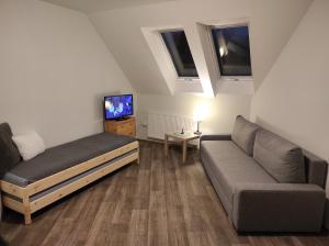 Posezení v ubytování Harrachov Apartment Rýdl