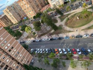 Pohľad z vtáčej perspektívy na ubytovanie Habitación con cama doble, piso compartido en Avenida Blasco Ibáñez