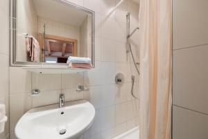 Koupelna v ubytování Berghotel Bodenalpe
