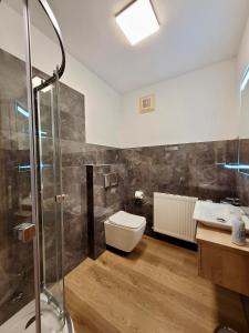 Łazienka w obiekcie Ferienwohnung Flachau Oberlehengut