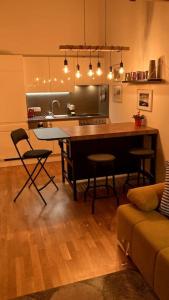 Kuchyň nebo kuchyňský kout v ubytování Apartment Hucklehaus