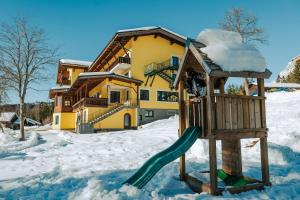 Mountain Hostel v zimě