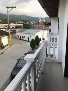 Balkón nebo terasa v ubytování Hotel Buganvilla