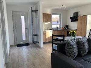 Küche/Küchenzeile in der Unterkunft Ferienwohnung Am Südhang