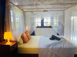 Postel nebo postele na pokoji v ubytování Bougain Villa Guesthouse