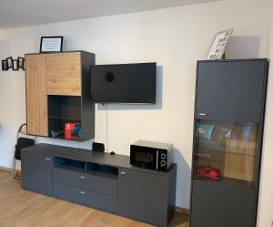 Kuchyň nebo kuchyňský kout v ubytování Adlers Apartments Arlberg