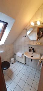 Ένα μπάνιο στο Ferienwohnung auf dem Eltenberg +27 φωτογραφίες