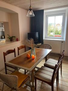 Kuchyň nebo kuchyňský kout v ubytování Apartmány Rudík