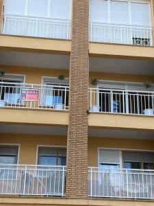 Balkoni atau teres di Apartamento centro de Dénia 1ra linea, vistas puerto y mar