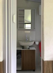 Koupelna v ubytování Vivenda dos Guaranys: casa + loft