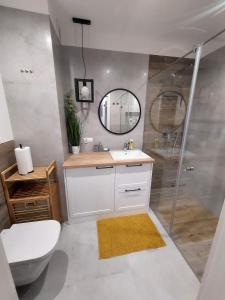 Kúpeľňa v ubytovaní Luksusowy Apartament Parkowa Olecko