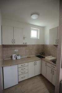 Kuchyň nebo kuchyňský kout v ubytování Apartmani Božović