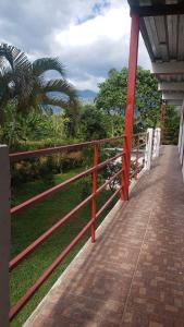 En balkon eller terrasse på Hotel campestre la libertad