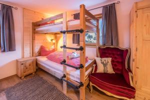 Posteľ alebo postele v izbe v ubytovaní Großes App Chalet Bergprinzessin