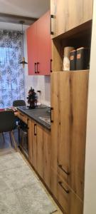 Кухня або міні-кухня у Apartman Mina Jezero