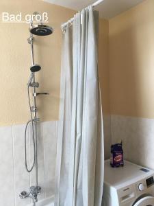 Salle de bains dans l'établissement Ferienwohnung RIENA