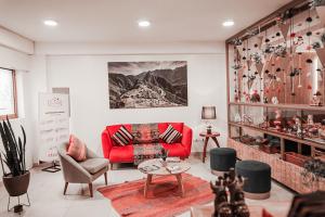 Uma área de estar em Casa Matara Boutique