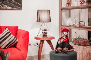 Uma área de estar em Casa Matara Boutique