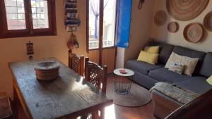 Posezení v ubytování La casita azul