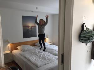 Postel nebo postele na pokoji v ubytování Ribe Byferie Resort