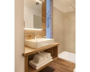 Koupelna v ubytování Hotel Al Cervo