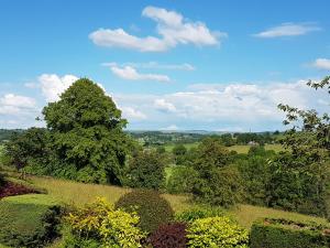 a view of a field with trees and bushes at Luxury Endon House Share in Endon