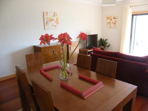 Μια τηλεόραση ή/και κέντρο ψυχαγωγίας στο Luxurious first floor apartment with balconies overlooking pool and gardens.