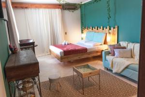 Säng eller sängar i ett rum på Hotel Solar da Beira