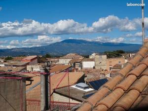 a view from the roof of a city at Carpentras-Mont Ventoux in Carpentras