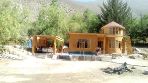 a house is being built in the desert at Casa Alma in Vicuña