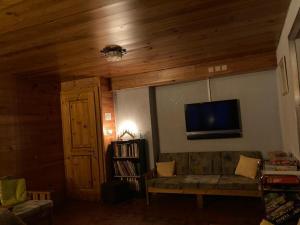 Χώρος καθιστικού στο B&B Chalet Rey-Bellet