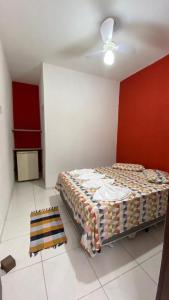Ein Bett oder Betten in einem Zimmer der Unterkunft Pousada Manancial