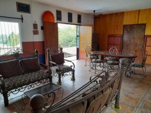 Posezení v ubytování Hacienda bambú