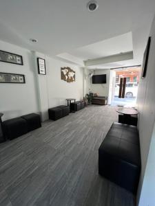 Posezení v ubytování Litera Hostel