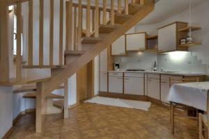 Kuchyň nebo kuchyňský kout v ubytování Garni Oskar Appartments