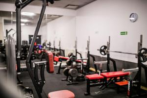 Fitness centrum a/nebo fitness zařízení v ubytování Hotel Astor