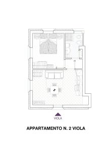 Plán poschodí v ubytovaní Appartamenti Arcobaleno Viola