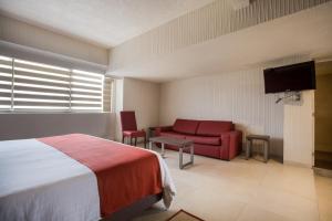 TV a/nebo společenská místnost v ubytování Hotel Puente Real