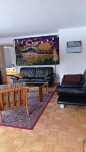 Posezení v ubytování Ferienwohnung Eichhorn