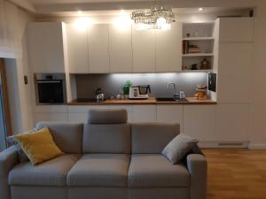 Kuchyňa alebo kuchynka v ubytovaní Apartament Robinia z miejscem parkingowym