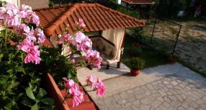 A garden outside Agapi Apartments