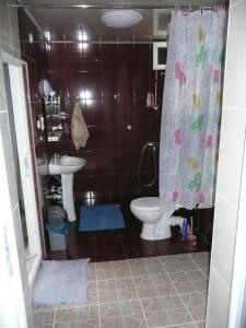 Ett badrum på Gvirilas Sakhli Guest House