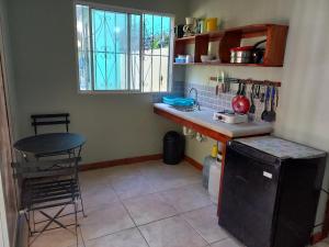 Cucina o angolo cottura di Roatan Backpackers' Hostel