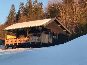 Chalet neuf avec jacuzzi privé, vue imprenable sur Massif des Vosges v zimě + 21 fotografií