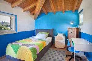 Ένα ή περισσότερα κρεβάτια σε δωμάτιο στο Villa Mexico-Con Piscina e Whirpool +30 φωτογραφίες